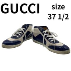 GUCCI グッチ スニーカー キャンバス パテント 37 1/2 - メルカリ