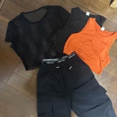 shein ４点セット　130 ガールズ　ダンスのサムネイル