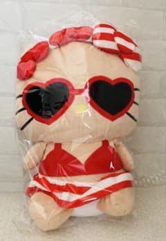 新品未使用】完売品 値下げ アベイル 日焼けキティ ミニクッション