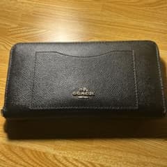 coachコーチ長財布黒ブラックのサムネイル