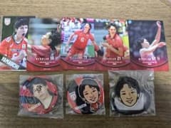 山内晶大バレーボール日本代表グッズ缶バッジトレカステッカーマルチバンド8点セットのサムネイル