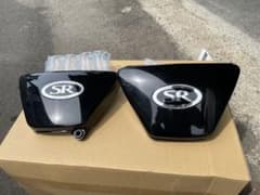 SR400 RH01J 純正サイドカバー 左右セット 黒 割れなしのサムネイル