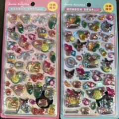 【新品】沖縄限定 サンリオ ボンボンドロップシール 2枚セットのサムネイル