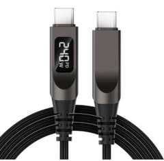 【新品未使用】USB-C 充電ケーブル 240W PD対応 デジタル表示のサムネイル