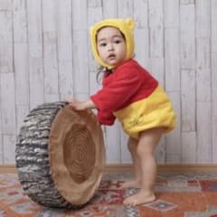 Disney Long-Sleeve Egg-Print Hooded Fleece Jumpsuit