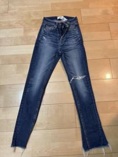 GYDA スキニーデニム ダメージ加工 裾ジップのサムネイル