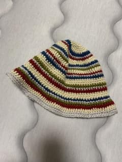 【ハンドメイド】クラッシャーハット　クロシェハット　バケハ　ニット帽のサムネイル