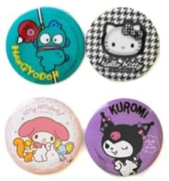 サンリオキャラクター 缶バッチ 100均 キティーハンギョドンクロミ