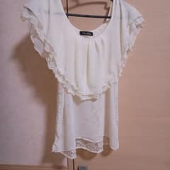 One Way GLAMOROUS レース切替 ノースリーブ トップスのサムネイル