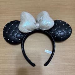 ディズニー ミニー カチューシャ ブラック キルティングのサムネイル