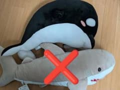 ぬいぐるみ2点セット (サメ、シャチ) - メルカリ