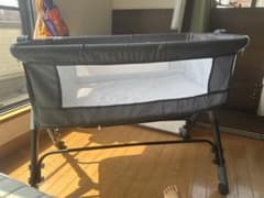 折りたたみ式ベビーベッド グレーのサムネイル