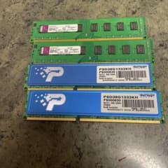 メモリ DDR3 4GB×2 2GB×2 4枚セットのサムネイル