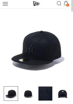 New Era 59FIFTY ブラック キャップ 7 1/4 - メルカリ