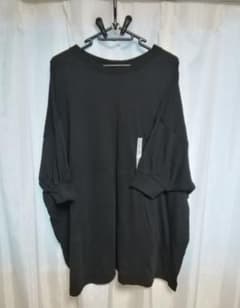 ♪ゆぃ様専用♪新品♪大きいサイズ♪GU♪ドルマンスリーブチュニックＴシャツ♪黒♪のサムネイル