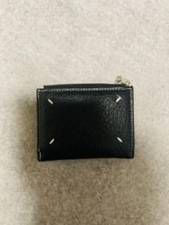 最終値下げ 激安 黒 ブラック 二つ折り財布 マルジェラ風 ウォレット 新品のサムネイル