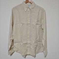 Brooks Brothers 린넨 긴 소매 셔츠 베이지 L 데미지 있음
