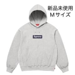 supreme box logo パーカー グレー Mサイズ 25fwのサムネイル