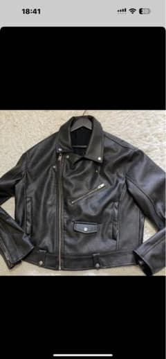 ザラ レザージャケット XL ライダース 本革 ブラックのサムネイル