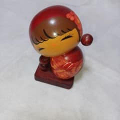創作こけし 創作人形 赤ずきん風のサムネイル