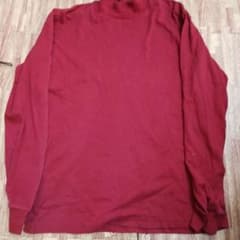 美品　UNIQLO 赤 長袖Tシャツ Lのサムネイル