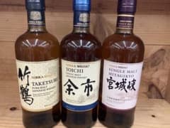 ニッカウヰスキー 竹鶴 余市 宮城峡 3本セット - メルカリ