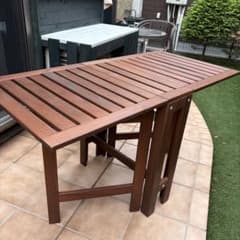 【希少廃盤品】IKEA ÄPPLARÖ エップラロー 折りたたみテーブル IKEA イケア 折りたたみ木製テーブル APPLARO エップラロー - メルカリ