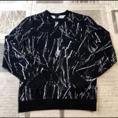 H&M ペイント柄 ジャガー トレーナー スウェット ブラック XSのサムネイル