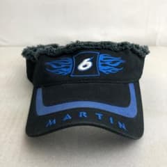 【USA古着】サンバイザー 6 レーシング フレーム ファイヤー ナンバリング
