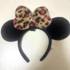 ディズニー　Disney カチューシャ　豹柄　ミニーちゃん　ピンクのサムネイル