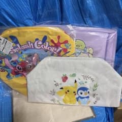 Sumikko Gurashi Pokemon Stitch Clear Window Storage Box 3-Piece Set