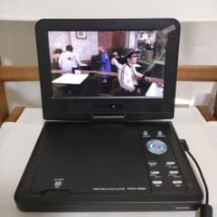 【美品・ほぼ未使用】TMY ポータブルDVDプレーヤー PDVD-S906Kのサムネイル