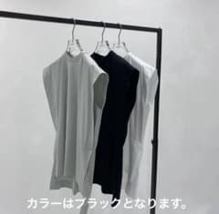 LOHEN ローヘン サイドスリットクルーネックカットソー ブラック