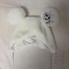 ミッキー耳付きホワイト帽子のサムネイル