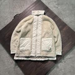 7W4 HELLY HANSEN ボアジャケット　M アイボリー　古着used