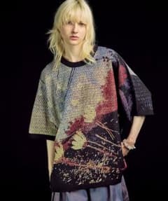 プライムオーバーコンテンポラリーアートショートスリーブクルーネックTシャツのサムネイル