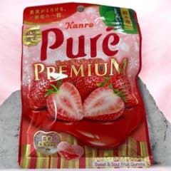 Kanro 퓨레구미 프리미엄 도치기산 토치아이카 딸기 54g x 6봉지