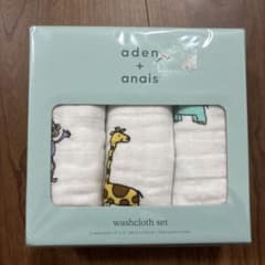 エイデンアンドアネイ　aden + anais 3枚　ウォッシュクロスのサムネイル