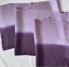 【新品未使用】正絹   帯揚げ  紋綸子  ぼかし友禅染   今紫 • 藤色のサムネイル