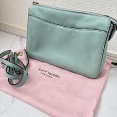 美品◇ケイトスペード 2way クラッチ ショルダー バッグ ターコイズ 