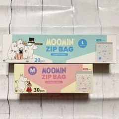 MOOMIN ジップバッグ Lサイズ 20枚 Mサイズ 30枚 合計50枚セットのサムネイル