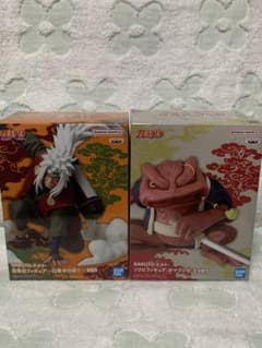 NARUTO フィギュア 自来也 ガマブン太 2種セットのサムネイル