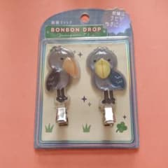 ボンボンドロップ　 前髪クリップ　 ハシビロコウ