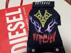 DIESEL デニム犬服 ブルーグラフィックプリント - メルカリ