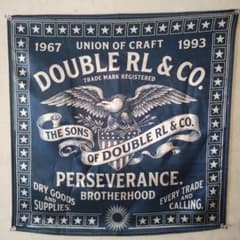 DOUBLE RL & CO. バンダナ イーグル デザイン DOUBLE RL & CO. バンダナ ネイビー - メルカリ
