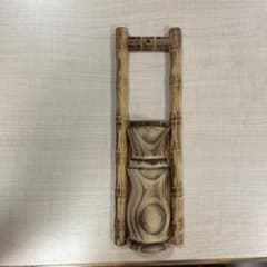 壁掛け一輪挿し 竹製 花器 和風インテリアのサムネイル
