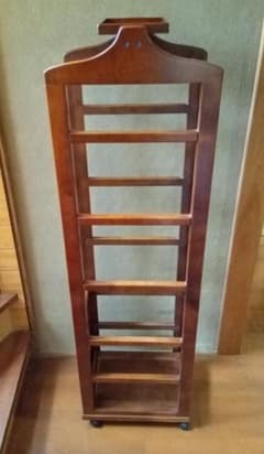 木製スリム洋服掛け 上部トレイ付き　豊岡クラフト 木製スリム洋服掛け 上部トレイ付き 豊岡クラフト - メルカリ