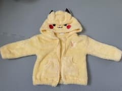 モンポケ　ピカチュウ　フリースジップアップパーカーのサムネイル