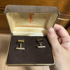 YSL イヴサンローラン カフスボタン カフリンクス ケース付き ヴィンテージのサムネイル