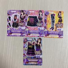 アイカツ カード　紫吹蘭 Spicy Ageha 4枚セットのサムネイル